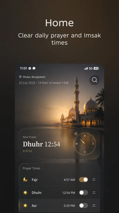 Taqwa home screen